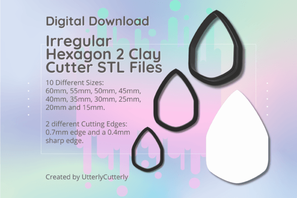 Download Irregular Hexagon 2 Clay Cutter - Jewelry - Irregular Collection