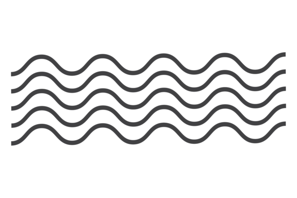 Download Black Wavy Lines. Smooth Curve. Ornate P - Curve Collection