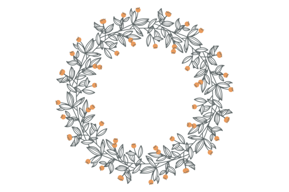 Download Elegant Decorative Wreath. Flower Branch - Branch Collection